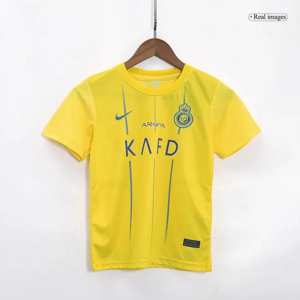 2023/24 Kids Al Nassr Home Kit Jersey+Shorts - Image 2