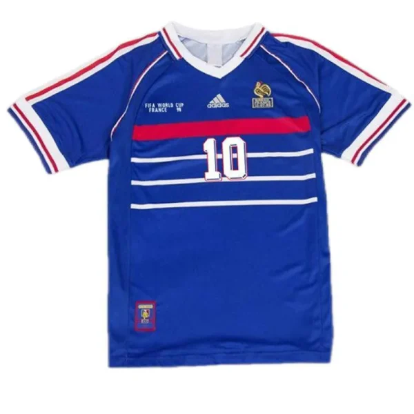 1998 France Retro Jersey Home World Cup - Image 3