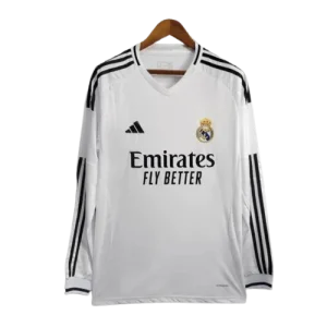 24-25 Real Madrid Home Long Sleeve Replica Jersey