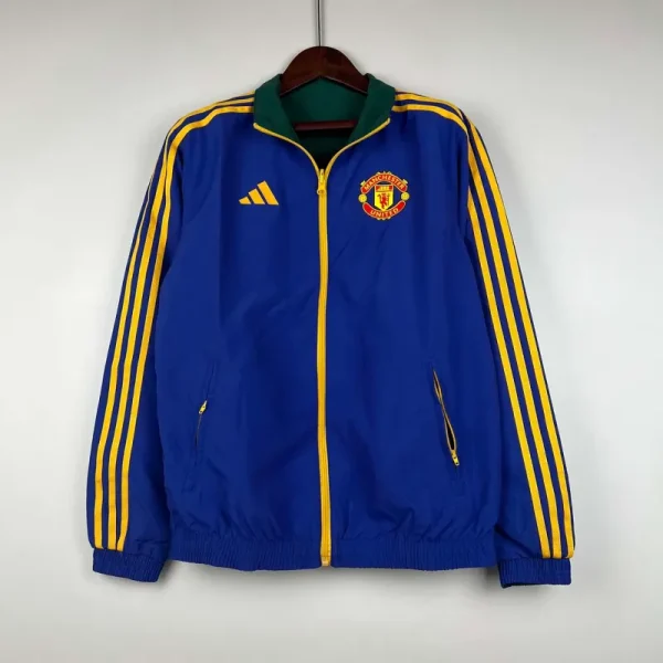 2023-2024 Manchester United Reversible Windbreaker（Blue-Green）Soccer Jersey 1:1 Thai Quality - Image 4
