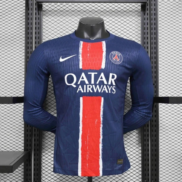 24-25 PSG Home Long Sleeve Kit Player Version Shirt Soccer Jersey - Image 3