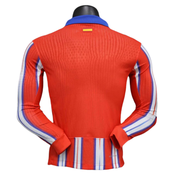 24-25 Atletico Madrid Home Long Sleeve Kit Player Version Shirt - Imagen 2