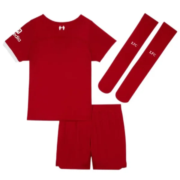 23-24 Kids Liverpool Home Whole Kit(Jersey+Short+Socks) - Image 2