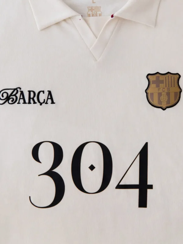 Barcelona Lamin Yamal commemorative white 304 POLO Shirt 24-25 - Image 9