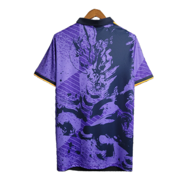 23-24 Real Madrid Chinese Dragon Purple Football Shirt - Image 2