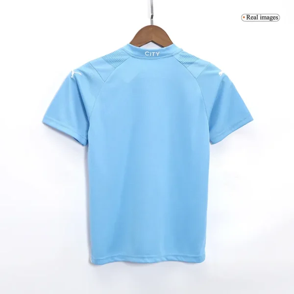 2023/24 Kids Manchester City Home Kit(Jersey+Short+Socks) - Image 5
