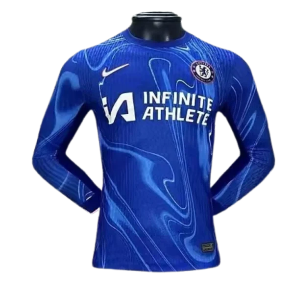 2024-25 Chelsea Club Home Player Version Long Sleeve Football Shirt