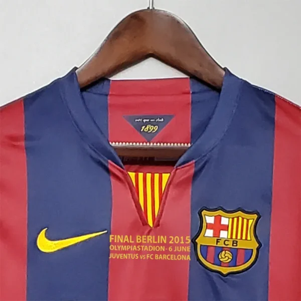 14-15 Barcelona Messi #10 Neymar Jr #11 Retro Jersey Home - Imagen 6