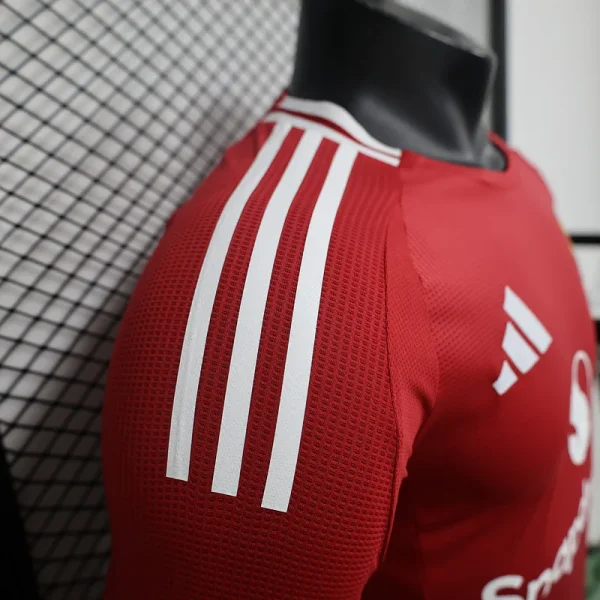 24-25 Manchester United Home Long Sleeve Player Version - Image 6