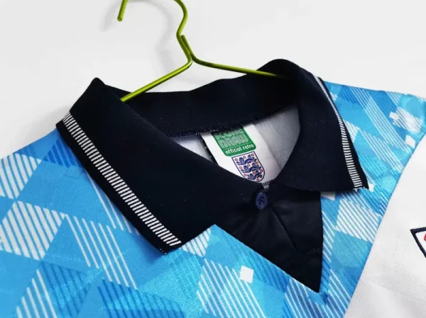 1990 England Retro Soccer Jersey Mash-Up - Image 6
