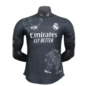 2023-24 Real Madrid Y-3 Fourth Jersey Black Player Version