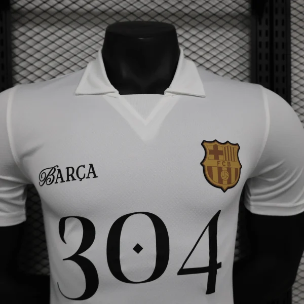 Barcelona Lamin Yamal commemorative white 304 POLO Shirt 24-25 - Image 6