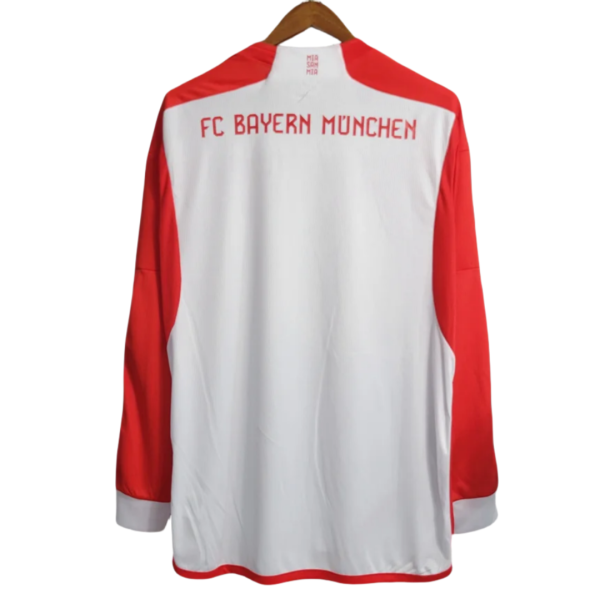 23-24 Bayern Munich Home Long Sleeve Jersey - Image 2
