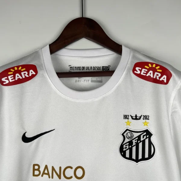 2012-13 Santos FC Home Retro Jersey - Image 3