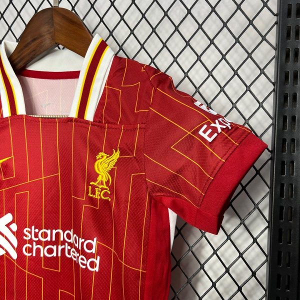 Kids Liverpool Home Jersey Kits(Jersey+Shorts) 2024/25 - Image 6