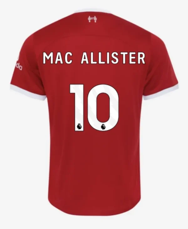 23-24 M.SALAH #11 VIRGIL #4 SZBOSZLAI #8 MAC ALLISTER #10 Liverpool Home Jersey - Image 5