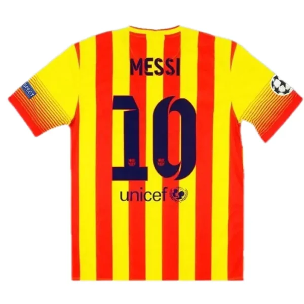 13-14 Barcelona Messi #10  XAVI #6 Retro Jersey Away - Image 2