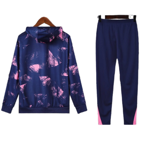 2024-25 Jordan PSG Hooded Purple Training Tracksuit Kits - Image 2