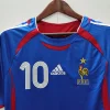 2006 France Zidane #10 Retro Jersey Home World Cup - Image 3