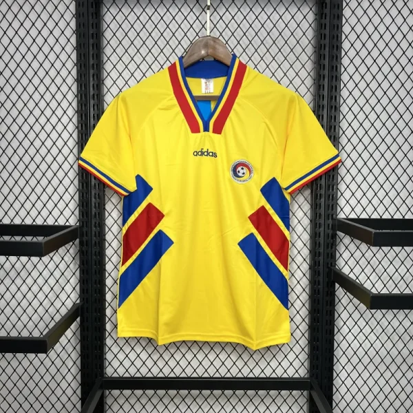 1994 Romania Home Football Retro Jersey - Image 3