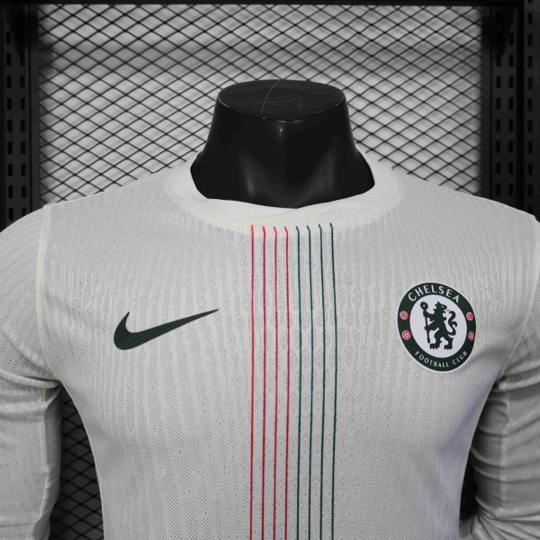 Chelsea Away Shirt Football Jersey Long Sleeve Player Version 25-26 - Image 3
