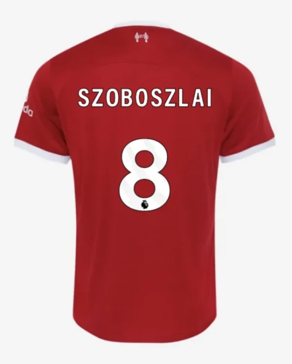 23-24 M.SALAH #11 VIRGIL #4 SZBOSZLAI #8 MAC ALLISTER #10 Liverpool Home Jersey - Image 4