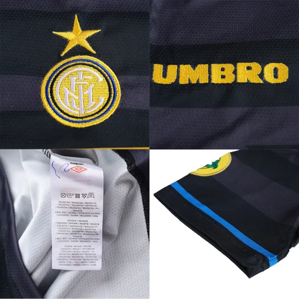 97-98 Inter Milan Ronaldo #10 Retro Jersey Europa League Away - Image 4