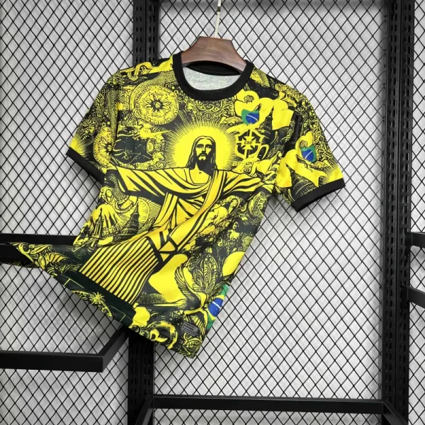 2024 Brazil Christ the Redeemer Special Kit Shirt Football - Image 8