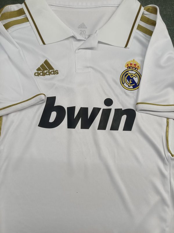 Real Madrid 11-12 Home Retro Kids Kit Soccer Jersey - Image 8