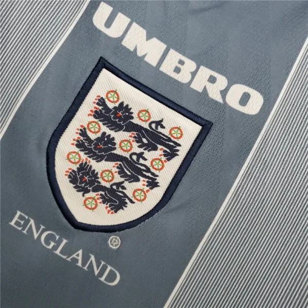 1996 England Retro Soccer Jersey Away Replica Euro Cup - Image 7