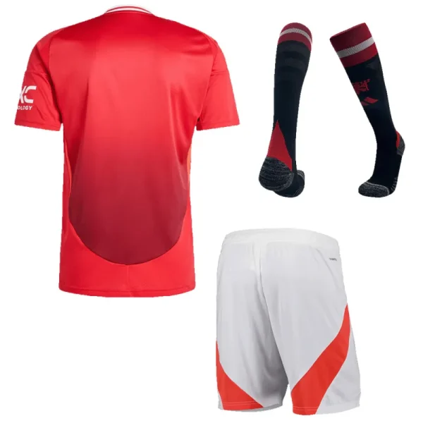 24-25 Manchester United Home Full Kit(Jersey+Shorts+Socks) - Image 2