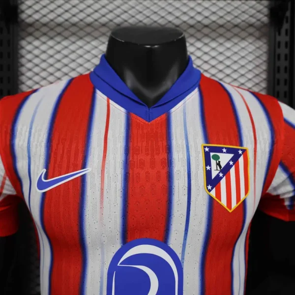 24-25 Atletico Madrid Home Soccer Jersey Player Edition - Image 3