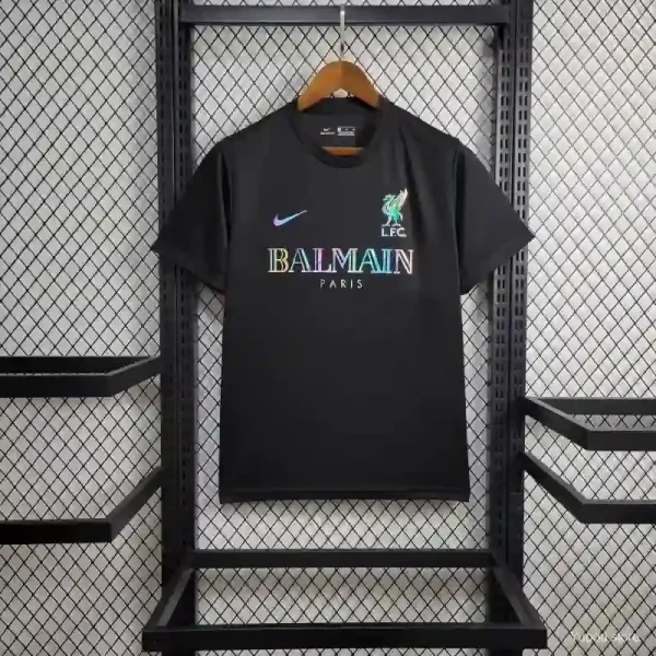 24-25 Liverpool Black Training Suit Football Jersey - Image 3