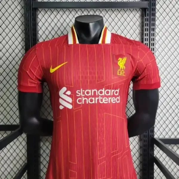 24-25 Liverpool Home Player Version Soccer Jersey - Image 6