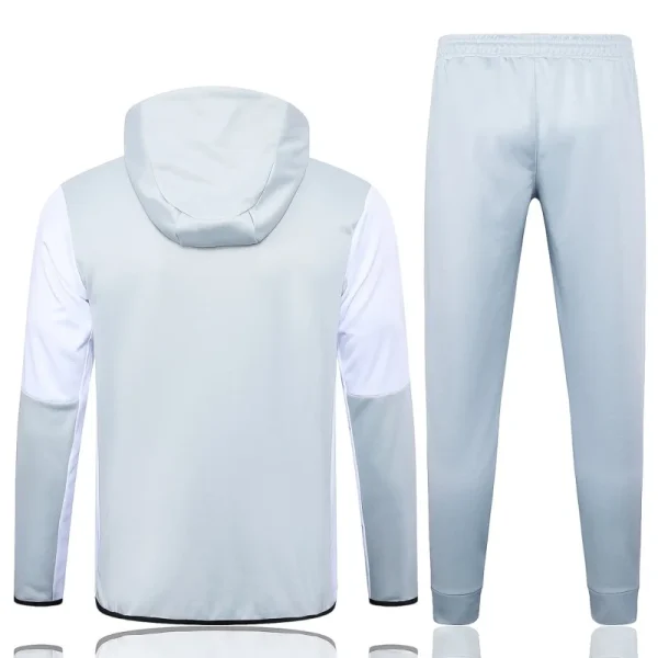 2024/2025 Al-Nassr Long Zipped Jacket Light Grey Football Shirt - Image 2