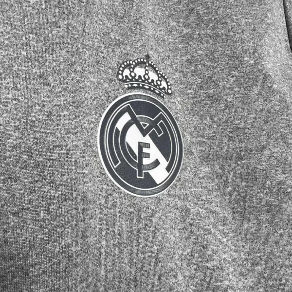 2015-16 Real Madrid Away Retro Jersey Grey - Image 4