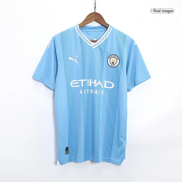 2023/24 Manchester City Home Whole Kit(Jersey+Shorts+Socks) - Image 3