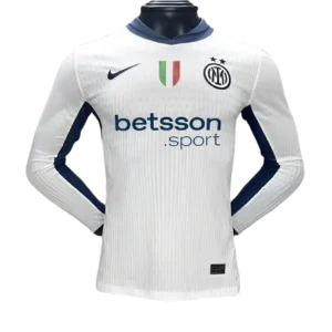 24-25 Inter Milan Away Long Sleeve Kit Player Version Shirt Soccer Jersey