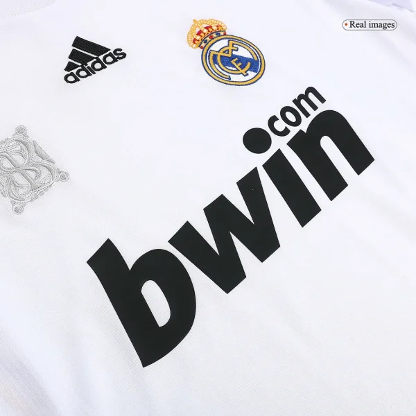 2009/10 Real Madrid Retro Home Long Sleeve Jersey - Image 6