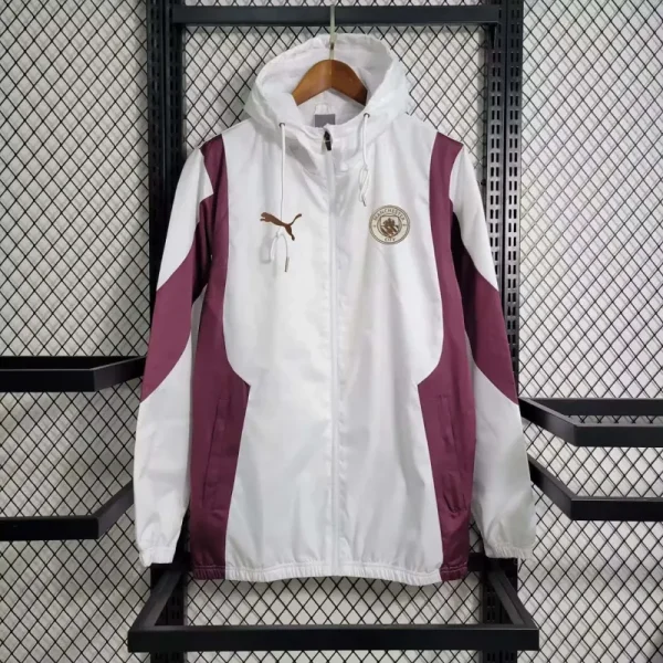 Manchester City Jersey Windbreaker White and purple  2023/2024 - Image 2