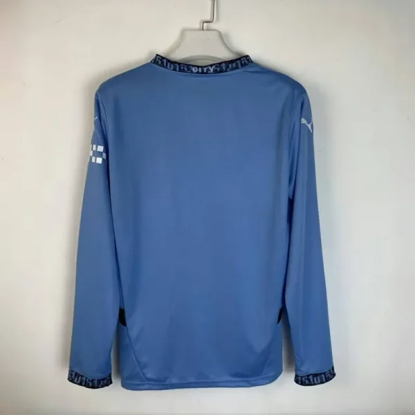 24-25 Manchester City Home Long Sleeve Jersey - Image 4