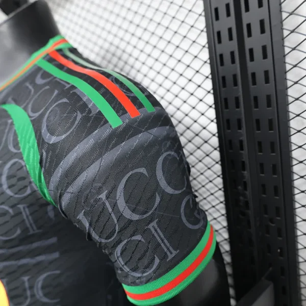 24-25 Real Madrid VS GUCCI Black Player Version Jersey - Image 8