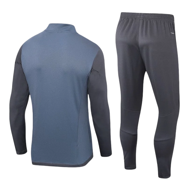23-24 Real Madrid Half-Pull Training Suit Grey Football Shirt - Image 2
