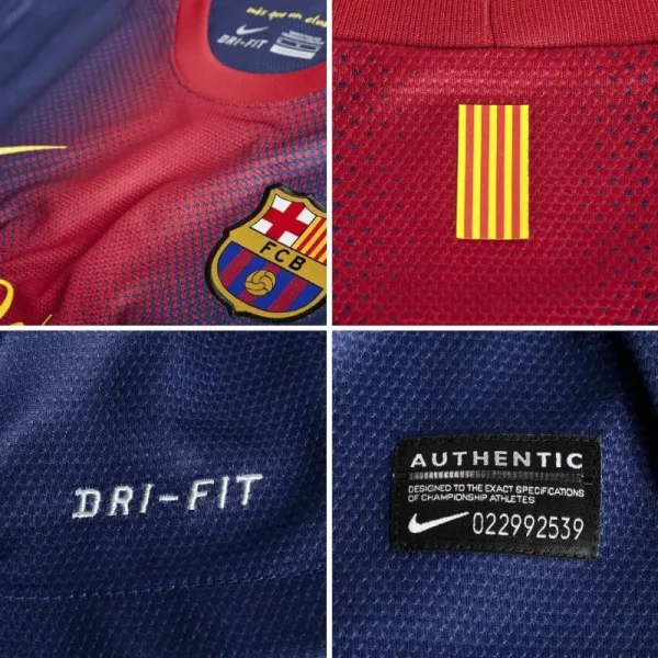 12-13 Barcelona Retro Jersey Home - Image 3