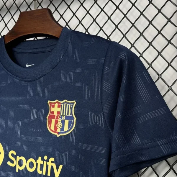 24-25 Barcelona 125th Anniversary Edition Kids Kits Youth Apparels Football Jersey - Image 4