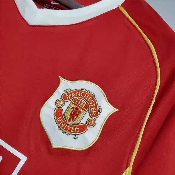 2006/07 Manchester United Retro Jersey Home - Image 3