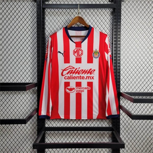 Puma Men's Chivas Home Long Sleeve Football Jersey 24-25 - Image 2