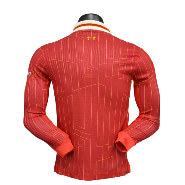 24-25 Player Version Long Sleeve Liverpool Home Football Shirt - Image 2