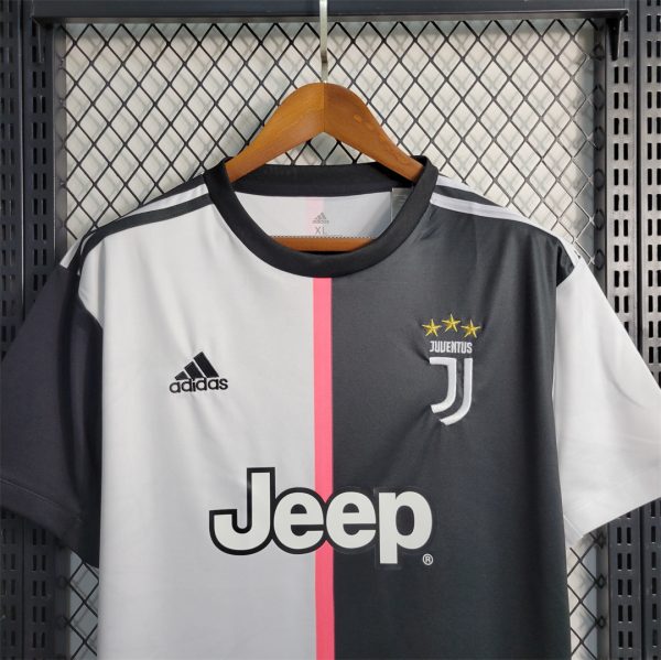 2019-20 Juventus Home Retro Soccer Jersey Adidas Ronaldo #7 - Image 3