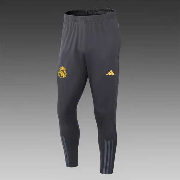 23-24 Real Madrid Half-Pull Training Suit Grey Football Shirt - Image 5